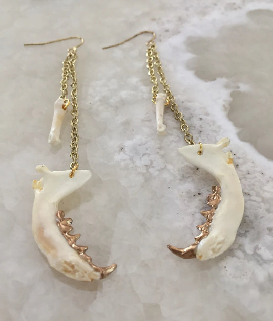 Jaw And Bone Earrings