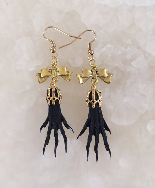 Bow Taxidermy Earrings