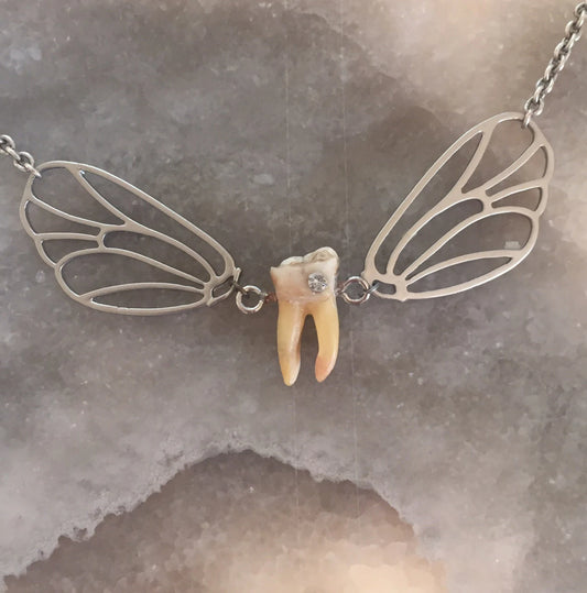 Tooth Fairy Winged Necklace